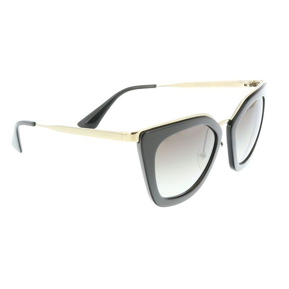 Prada 0PR 53SS 1AB0A752 Black Full rim Cat Eye  Sunglasses - Picture 3 of 6